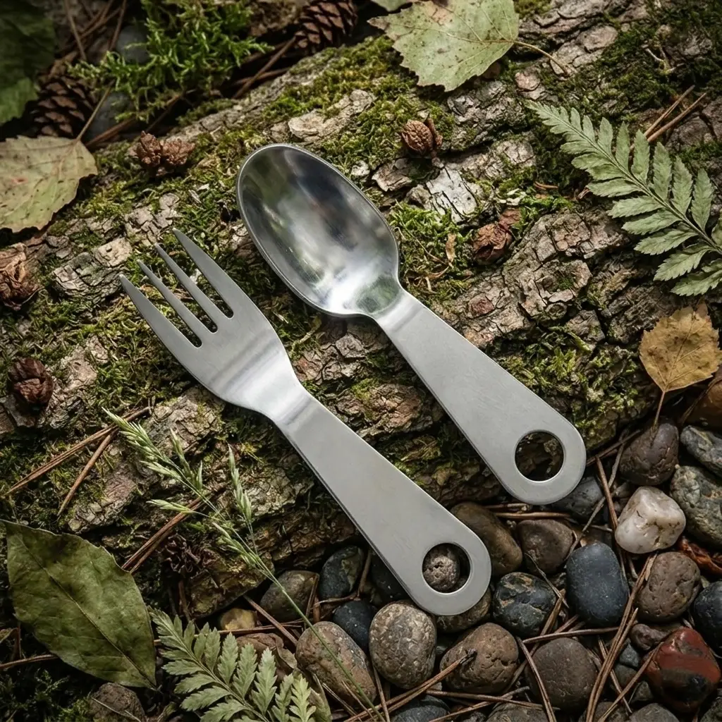 Knivox Çok Amaçlı Çakı ve Çatal Kaşık Seti