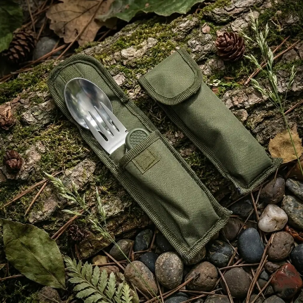 Knivox Çok Amaçlı Çakı ve Çatal Kaşık Seti