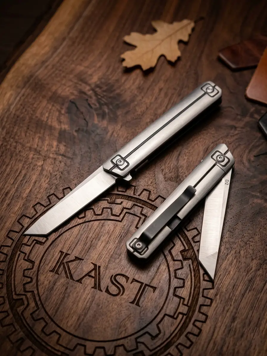 Knivox Browning Profesyonel Tanto Namlu D2 Çelik Çakı - Ultra İnce Tasarım