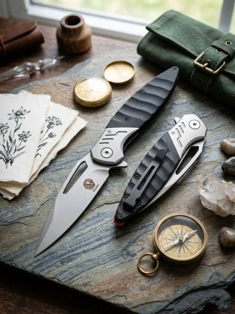 Knivox Browning G10 Saplı Taktik Katlanır Bıçak – D2 Çelik Spear Point Namlu