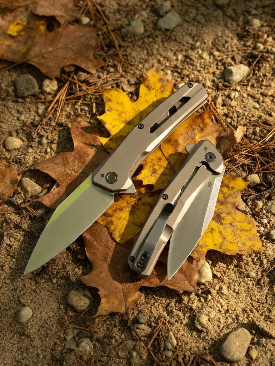Knivox Browning D2 Çelik Titanyum Kaplama Katlanır Çakı