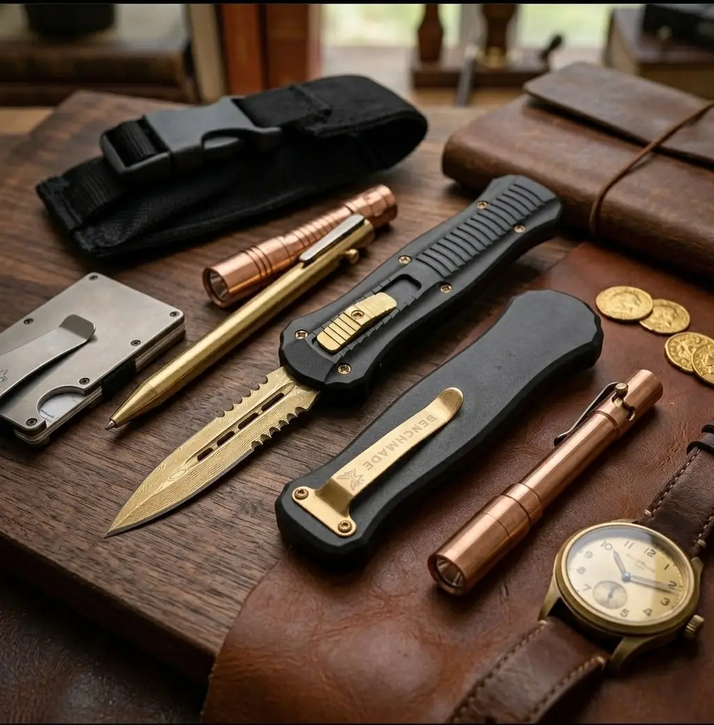 Knivox Mini Microtech Gold İçten Çıkmalı Çakı