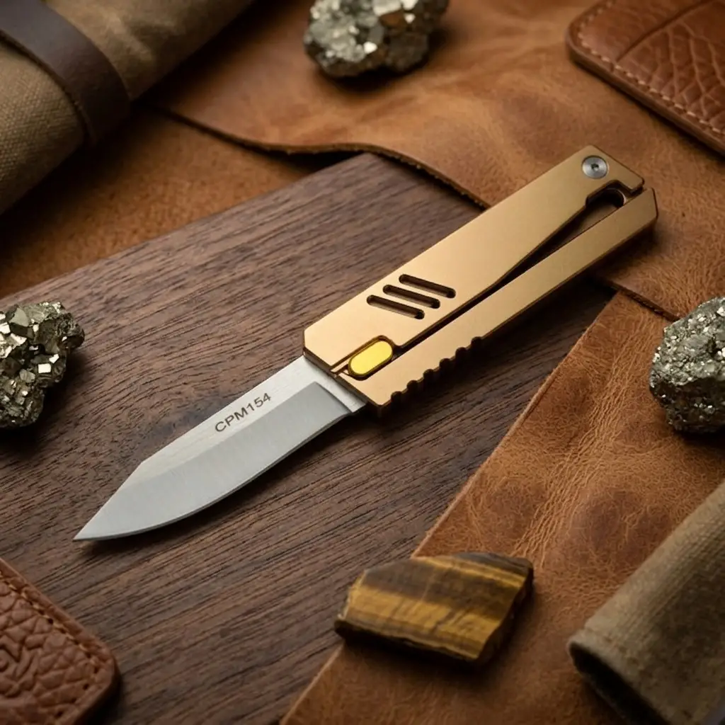 Knivox Sibirya Company CPM 154 Çelik Sürgülü Çakı