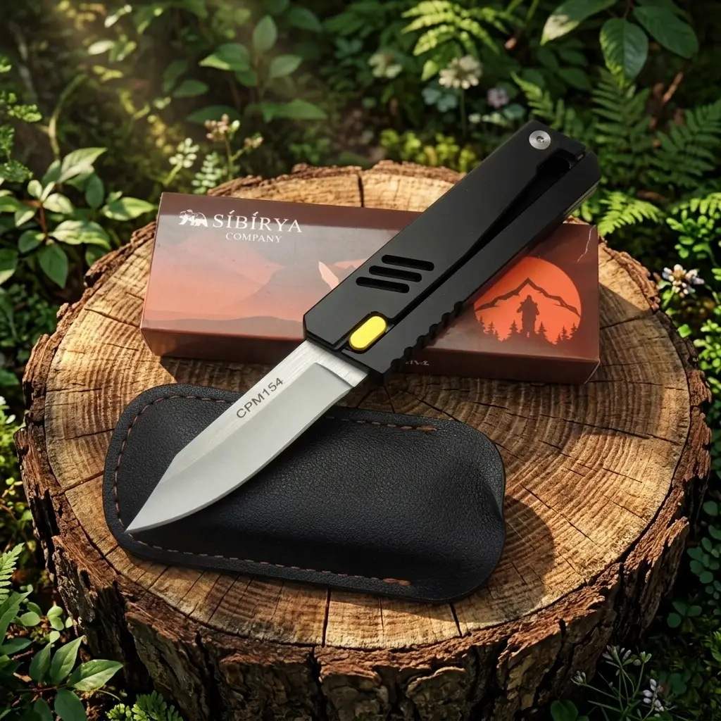 Knivox Sibirya Company CPM 154 Çelik Sürgülü Çakı