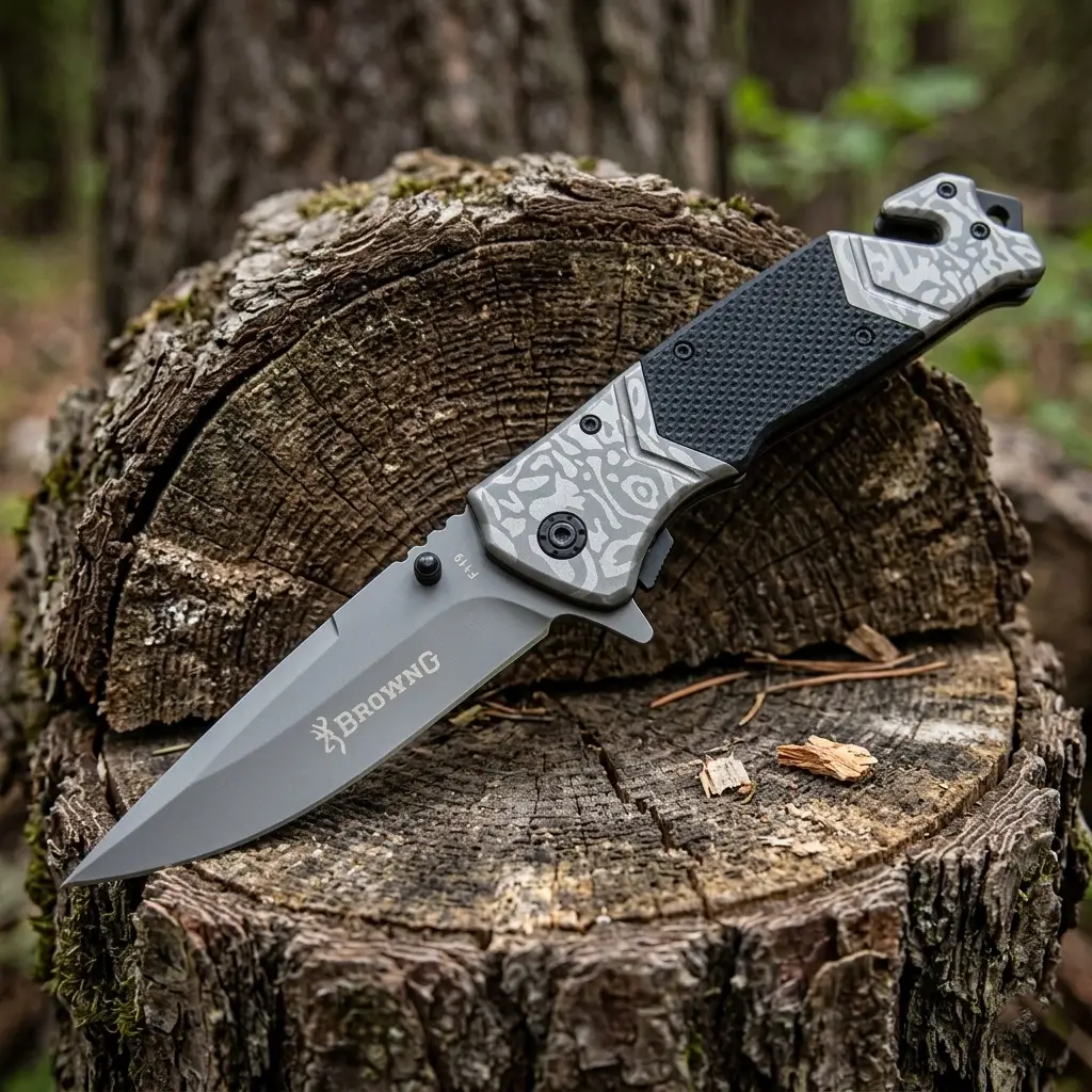 Knivox Browning F119 Yarı Auto Kamp Bıçağı