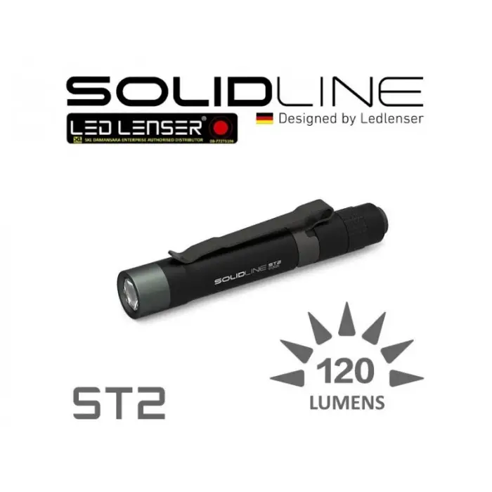 Knivox Ledlenser ST02 Kompakt LED El Feneri, 120 Lümen, IP54 Suya Dayanıklı