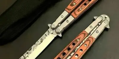 Ahşap Tanto Kelebek Bıçak