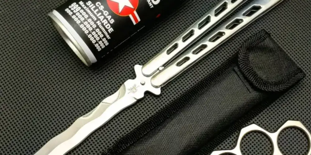 Perclinli Kelebek Bıçak Seti: Biber Gazı ve Punch Hediyesiyle Tam Donanım