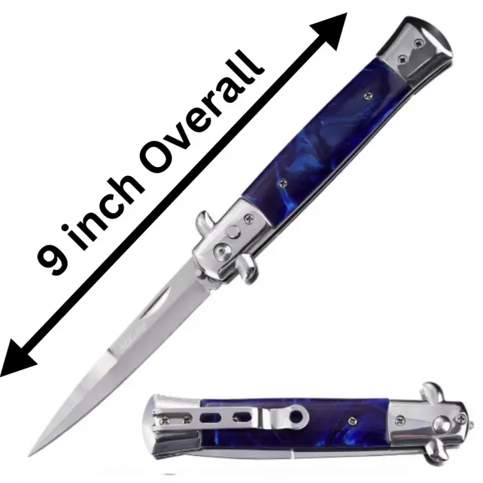 Akc 24cm Stiletto Otomatik Çakı Kılıflı