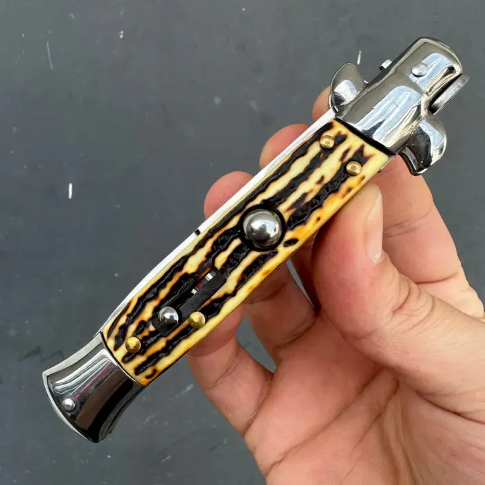 Akc İtalyan Stiletto 24cm Sustalı Kamp Bıçağı