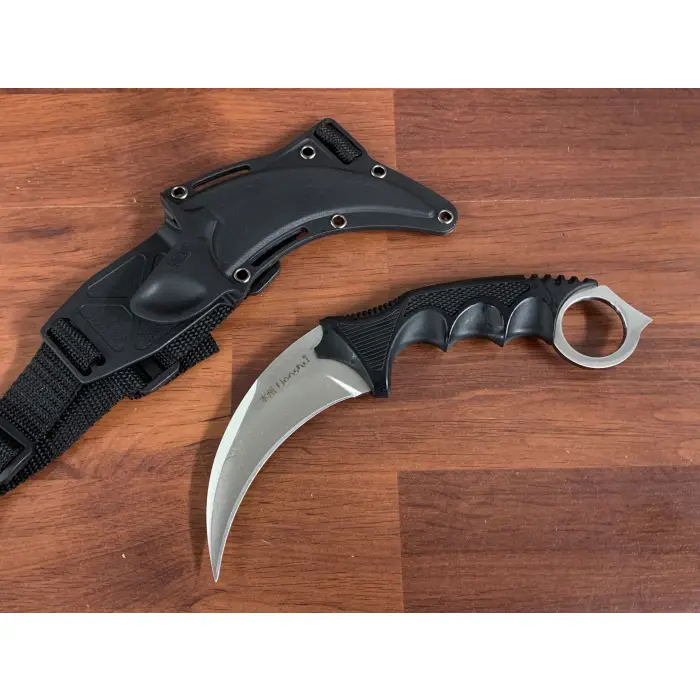 Mavi Saplı Karambit Bıçak