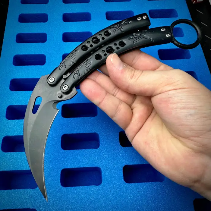 Metal Kabzalı Karambit Çakı