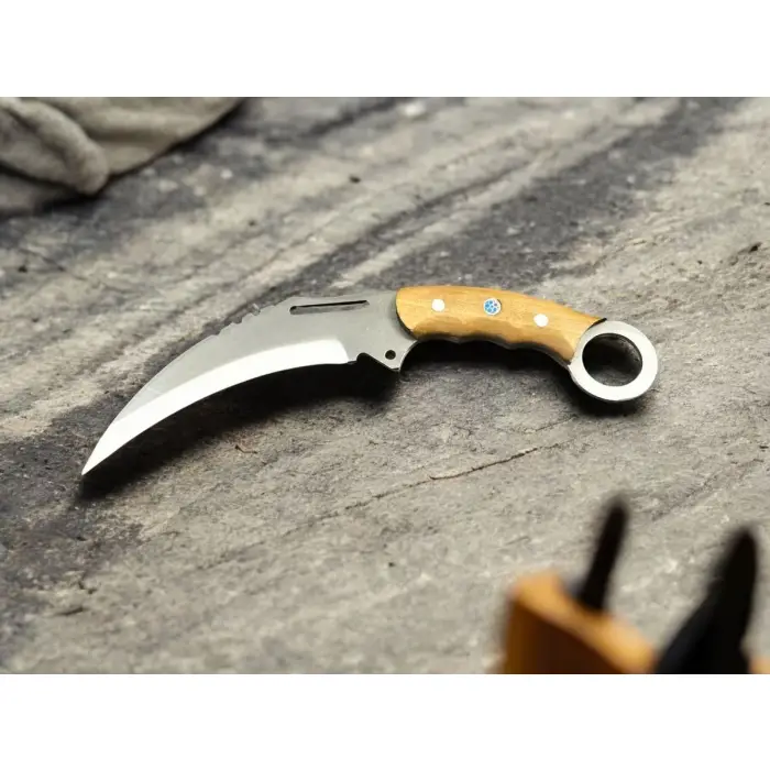 Metal Kabzalı Karambit Çakı