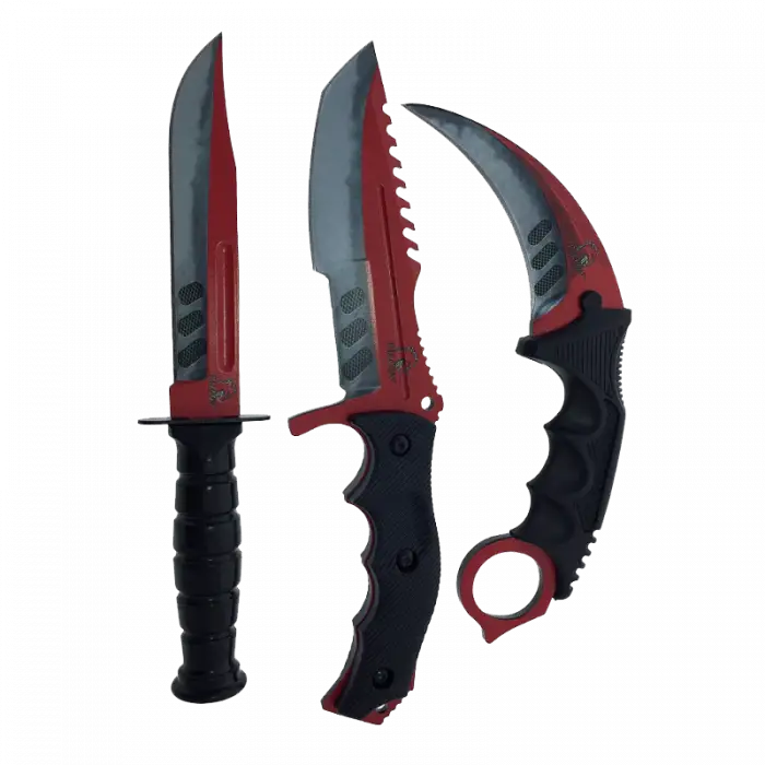 Mavi Gümüş Karambit Çakı