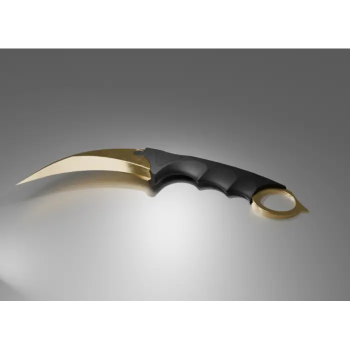Metal Kabze Mavi Karambit X05