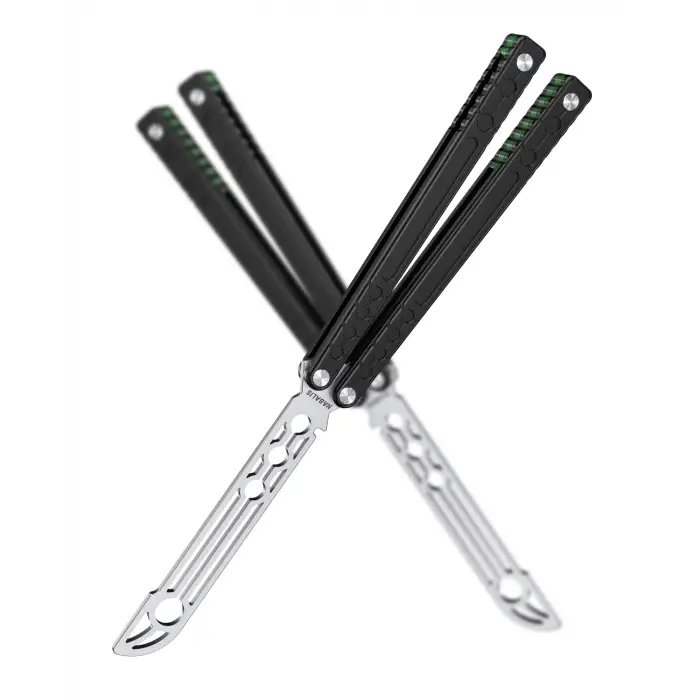 El Yapımı Gold Kuru Kafa Kelebek Çakı – Koleksiyonluk