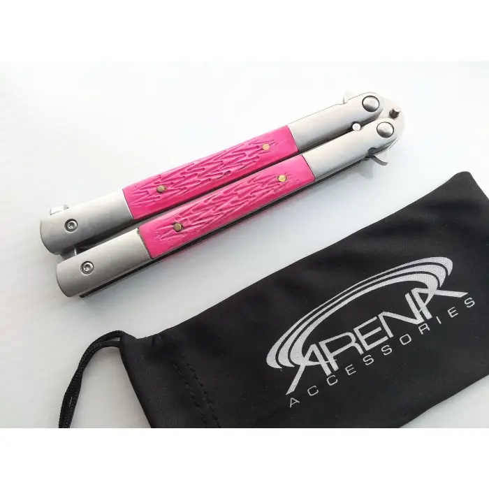 AlsepeteAvm Çelik Tarak Kelebek Bıçak – El Yapımı