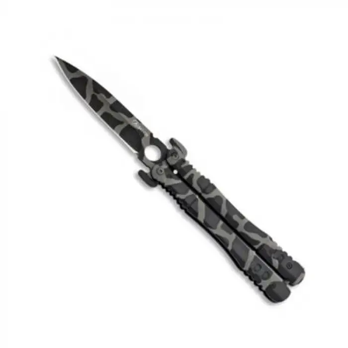 AlsepeteAvm Türk Bayrağı Desenli Kelebek Bıçak – Milli