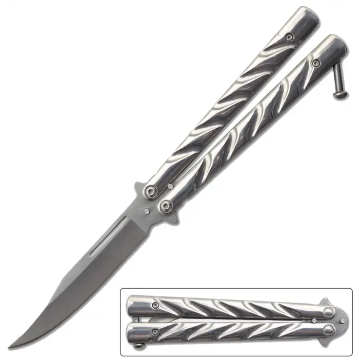 AlsepeteAvm Profesyonel Balisong Kelebek Bıçak – 21 cm