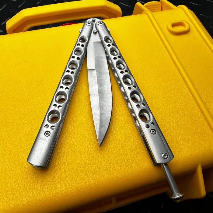 AlsepeteAvm Kelebek Bıçak + Deri Kılıf – Klasik Tarz