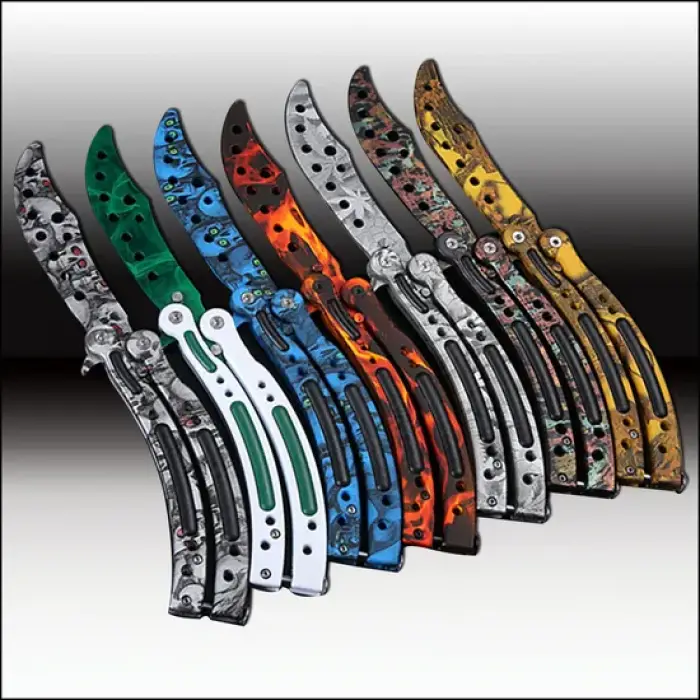 Perçinli Kelebek Bıçak – El Yapımı Hiss – Trend