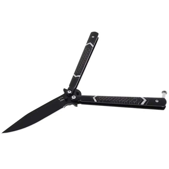 Köpek Dişi Desenli Kelebek Bıçak – Vahşi Stil – Viral