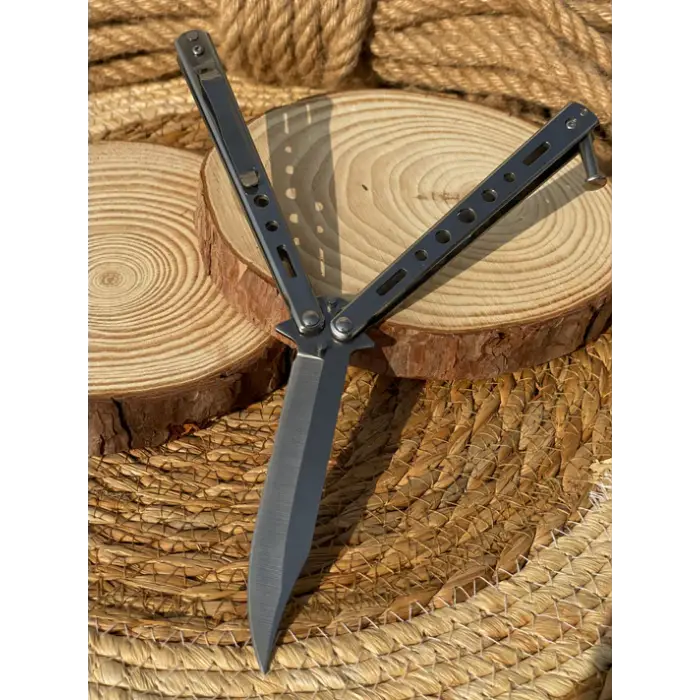 AlsepeteAvm Tanto Uçlu Kelebek Bıçak – Güçlü Tasarım