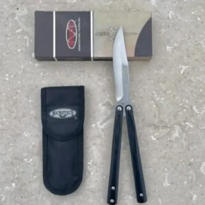 AlsepeteAvm Flame Desenli Kelebek Bıçak – Alevli Tasarım