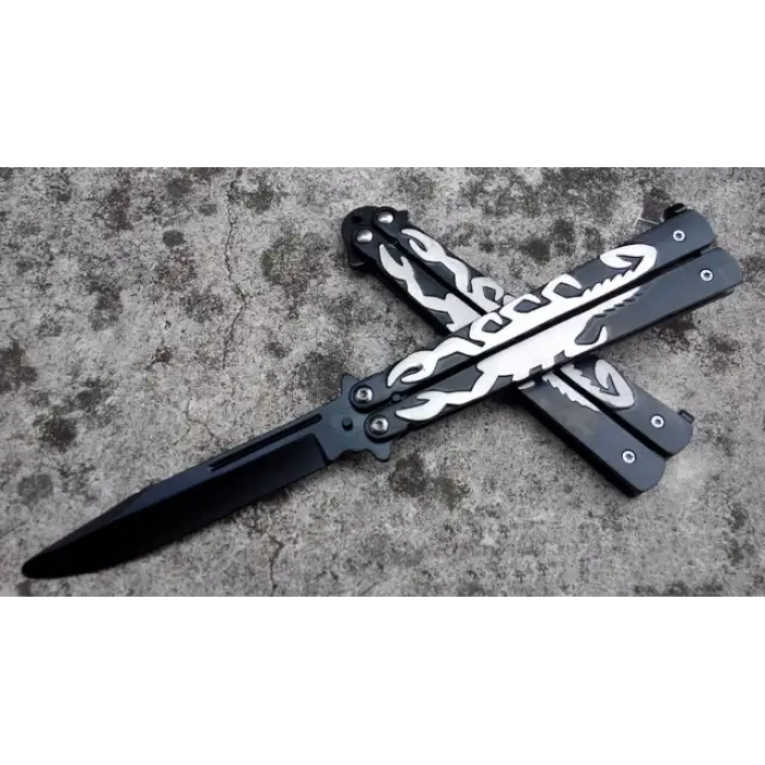 Neon Gökkuşağı Kelebek Bıçak – Gece Parlayan – Viral