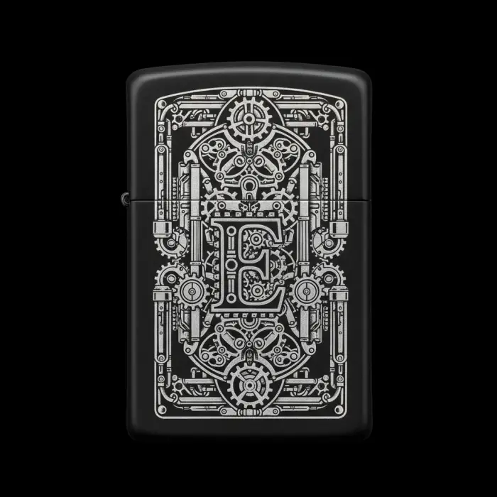 Benzinli Çakmak Ejderha Figürlü E Harfli Tasarım - V87