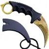 Katlanır Karambit Ahşap Kabze