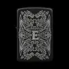 Benzinli Çakmak Ejderha Figürlü E Harfli Tasarım - V30