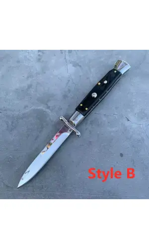 AKC Mandallı Otomatik Kamp Bıçağı Alsepeteavm