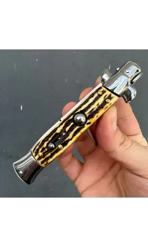 Akc İtalyan Stiletto 24cm Sustalı Kamp Bıçağı