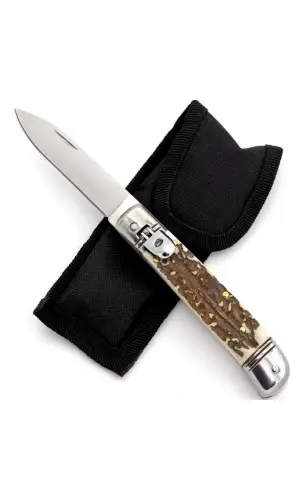 Mandallı Otomatik Açılır Kamp Çakısı Akc