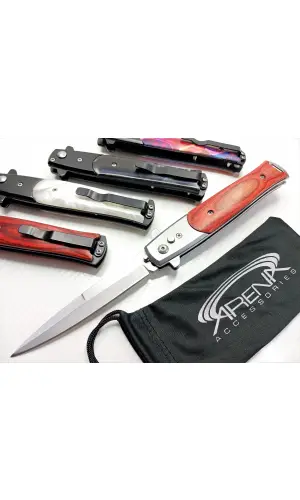 AKC Alsepeteavm İtalyan Stiletto 33cm Otomatik Çakı