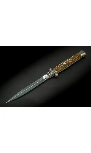 AKC 24cm İtalyan Stiletto Sustalı Bıçak