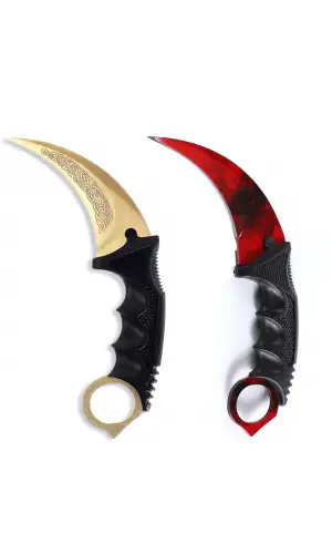 Ay Yıldız Temalı Sabit Bıçak Karambit