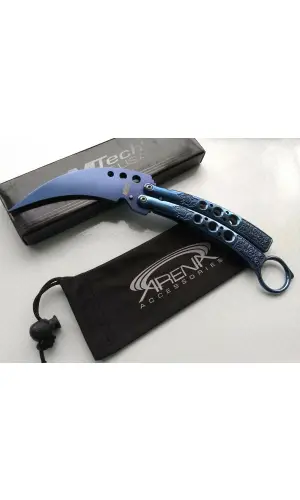 X05 Mavi Karambit Paslanmaz Çelik