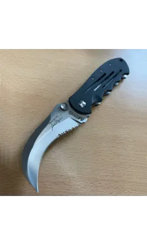 Mavi Gümüş Karambit Çakı