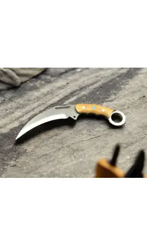 Metal Kabzalı Karambit Çakı