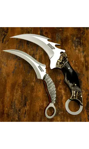 Mavi Saplı Karambit Bıçak