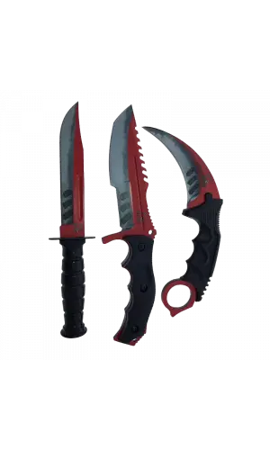 Mavi Gümüş Karambit Çakı