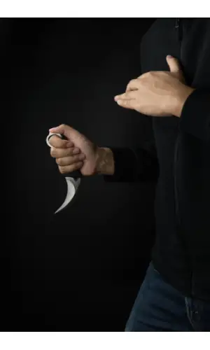Fixed Blade Survival Ahşap Kabze Karambit