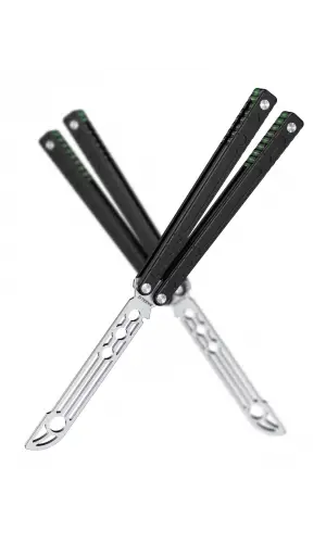 El Yapımı Gold Kuru Kafa Kelebek Çakı – Koleksiyonluk