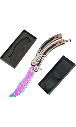 El Yapımı Tanto Tarak Kelebek – Güçlü ve Şık