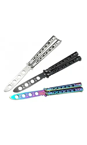 AlsepeteAvm Kuru Kafa Desenli Kelebek Bıçak – Gotik Stil