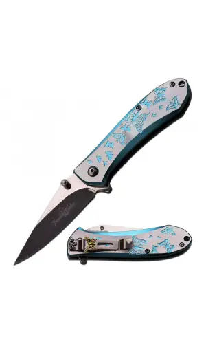 AlsepeteAvm Siyah Mat Kelebek Bıçak – Gizli Taşıma