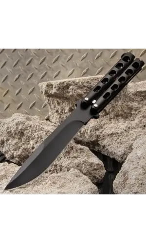 AlsepeteAvm Dal Desenli Kelebek Bıçak – Doğa Teması