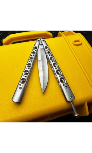 AlsepeteAvm Kelebek Bıçak + Deri Kılıf – Klasik Tarz